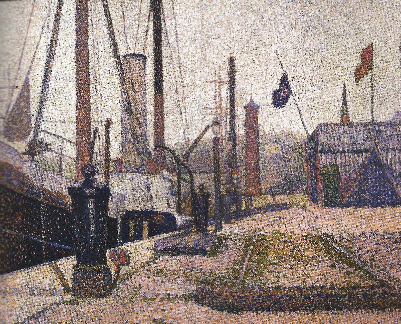 Georges Seurat The Maria at Honfleur